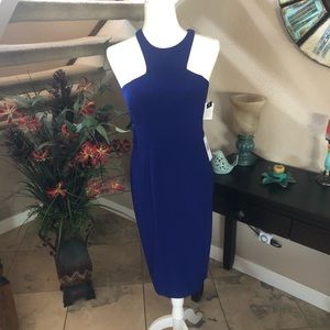 NWT Royal blue fashion forward dress. Size 8